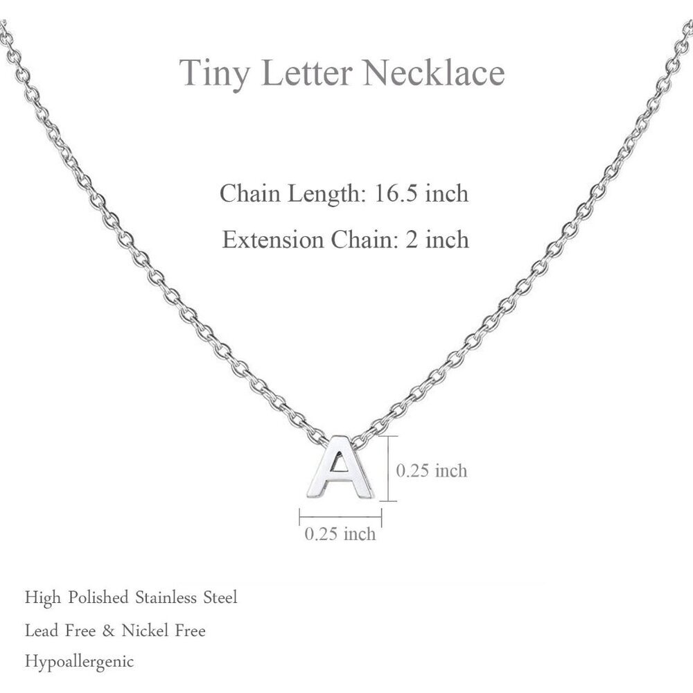 Personalized Tiny Initial Necklace For Women - St… - image 6